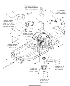 Engine Group - 20hp Kohler Diagram and Parts List for 2690640 (107277880)(2007) Briggs and Stratton Lawn Tractor